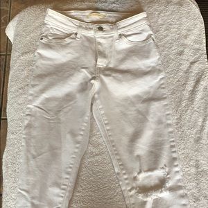 White High Rise Skinny